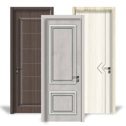 Good Quality Interior Soundproof Interior Panel Shaker Wooden Door Timber PVC Edge Doors