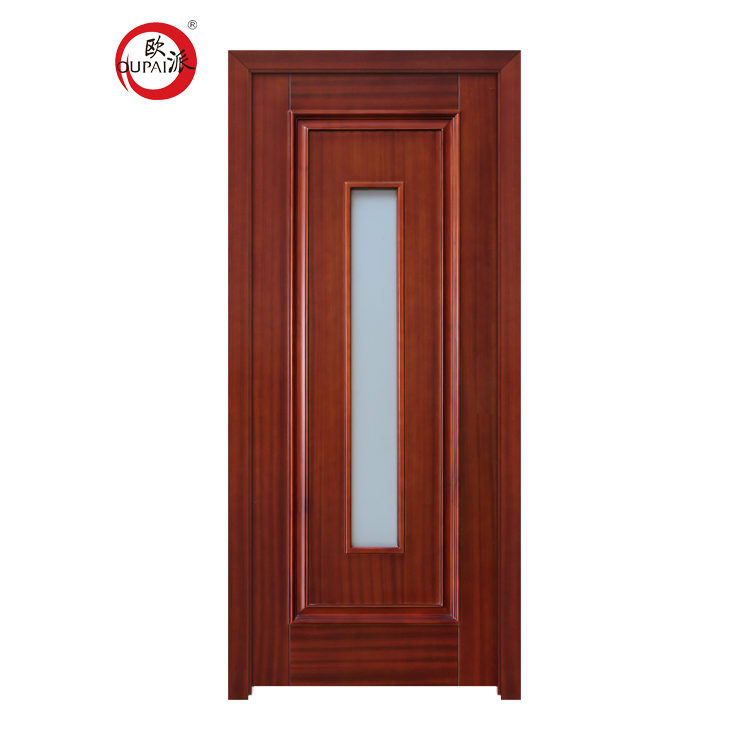 Hot Sale Melamine Interior Classroom Commercial Used Wood Door Main Entrance Wooden Door with Window