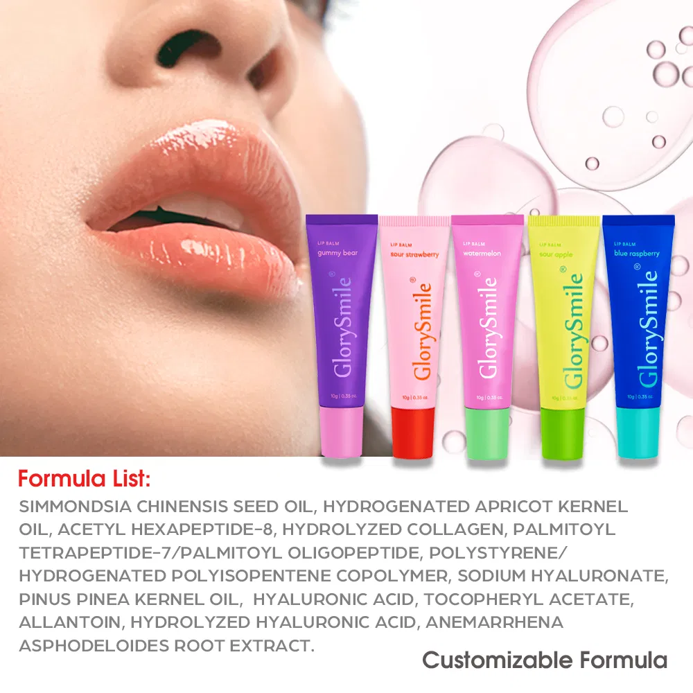 Private Label Organic Lip Scrubs 10g Fruit Flavor Balm Custom Travel Size