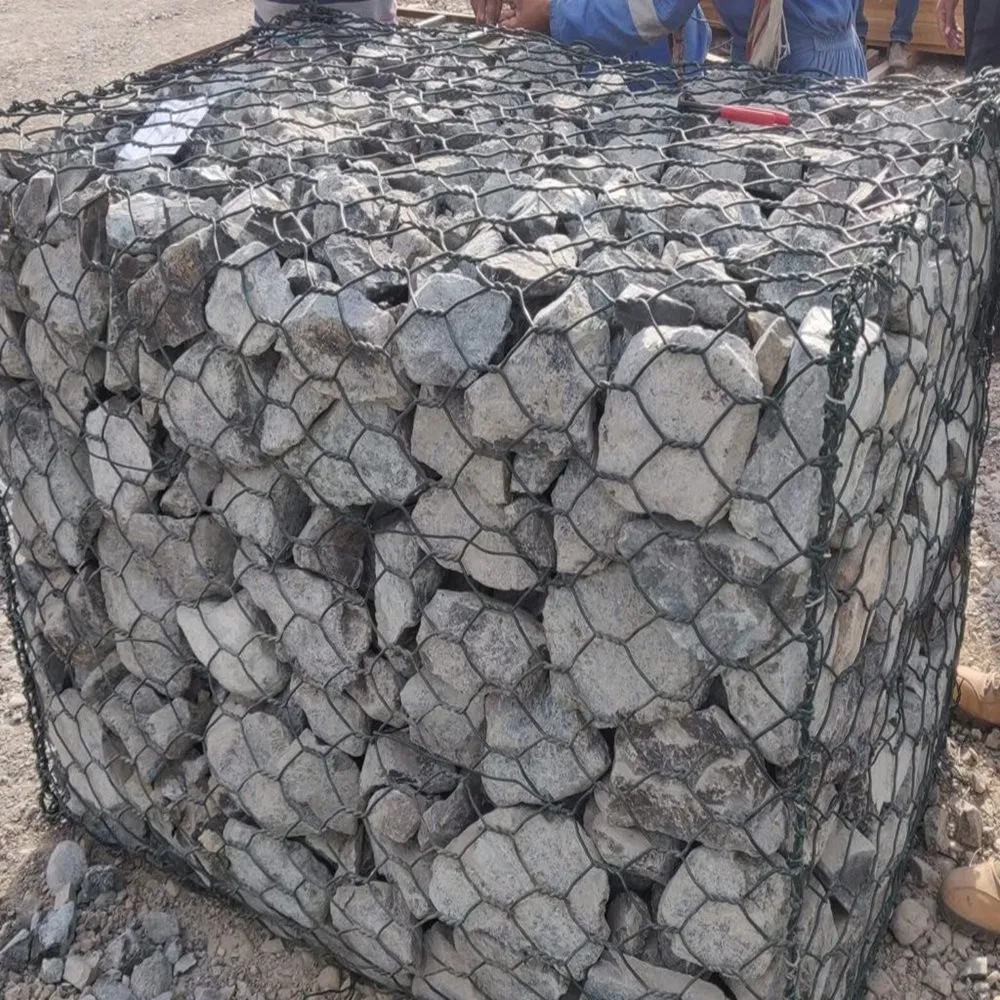 PVC Coated Heavily Galvanized Galfan Gabion Hexagonal Gabion Mesh Gabion Box Gabion Basket Stone Cage Sack Gabion Stone/Gabion Cage for Gabion Retaining Wall