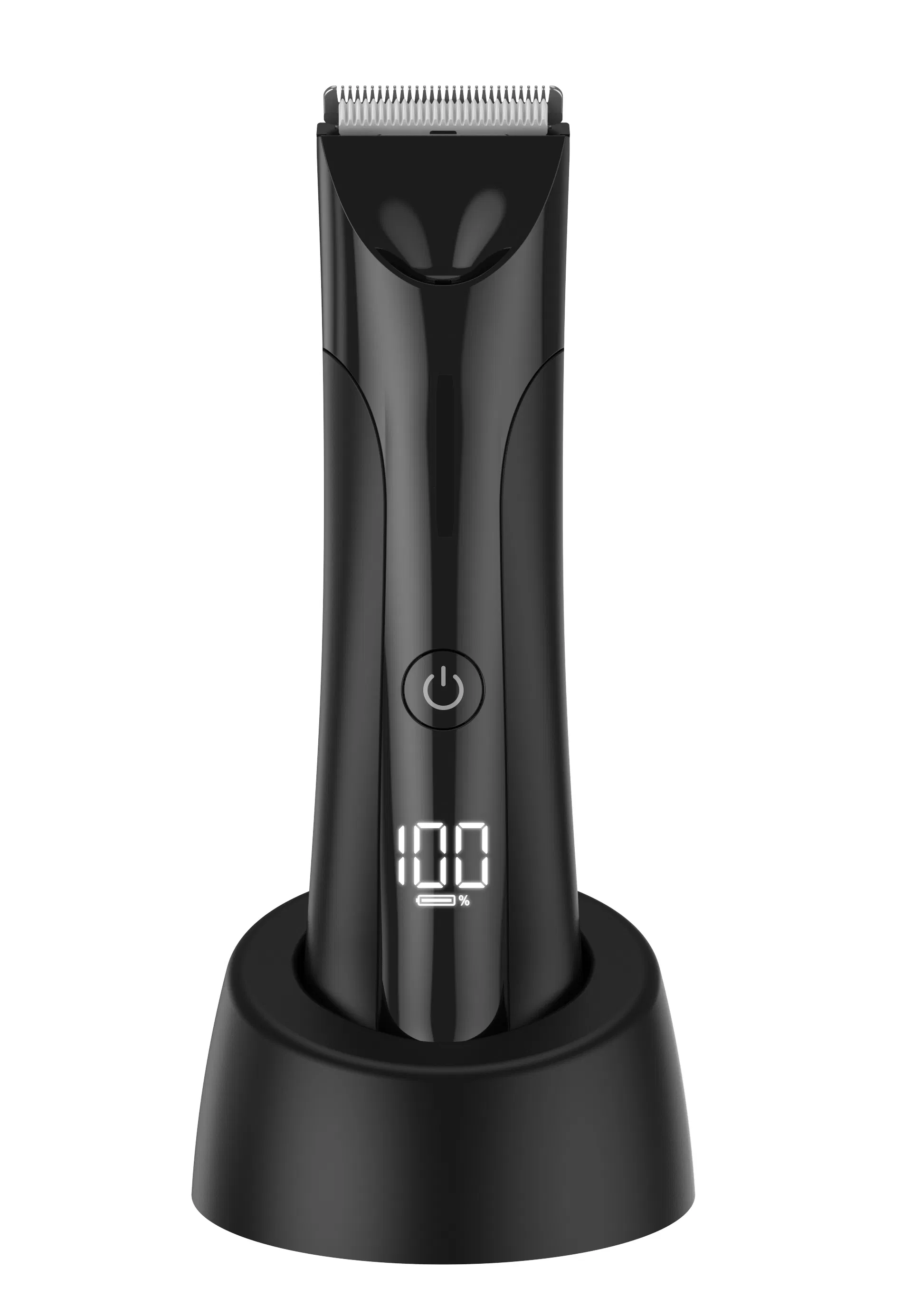 Portable Rechargeable Waterproof LCD Display Cordless Clipper Electric Body Trimmer