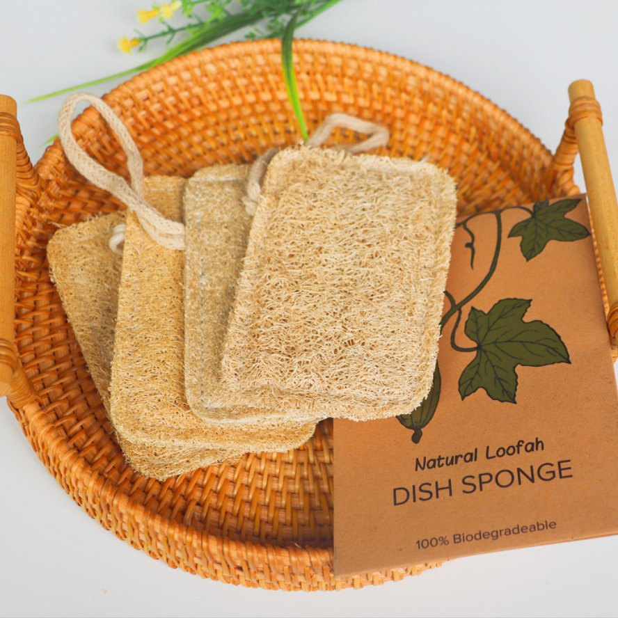 Wholesale Natural Bath Sponge Loofah Pad