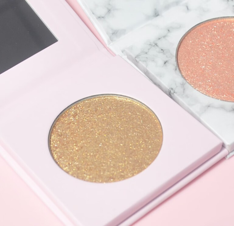 6 Colors Single Palette Highlighter Powder Sweatproof Charming Cusomizable Manufature Face Makeup