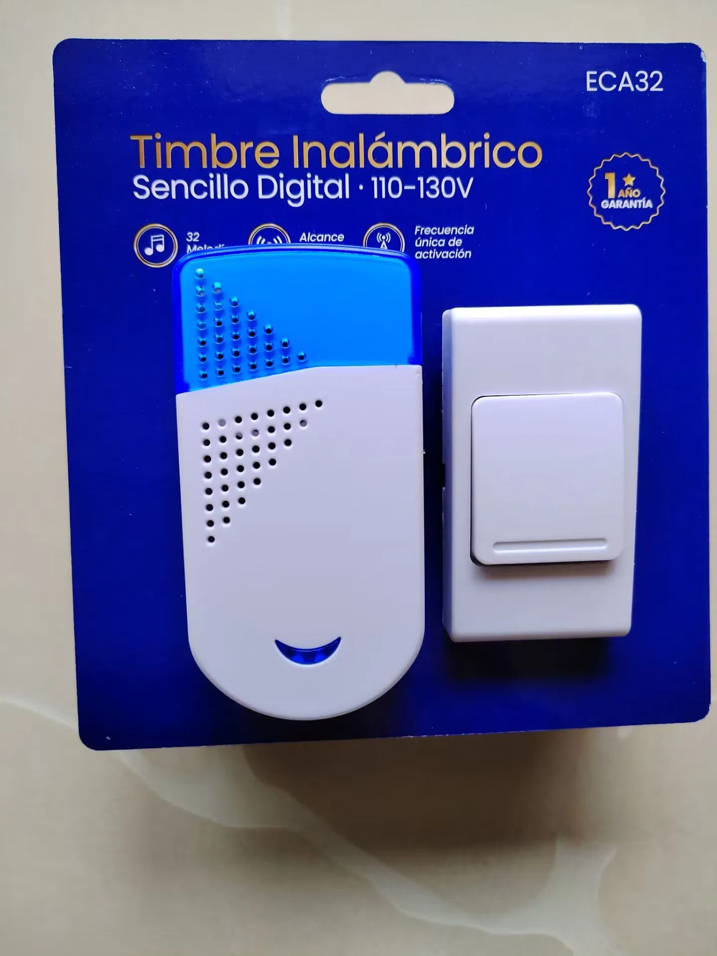 Digital Remote Control Wireless Doorbell Chime Eca32