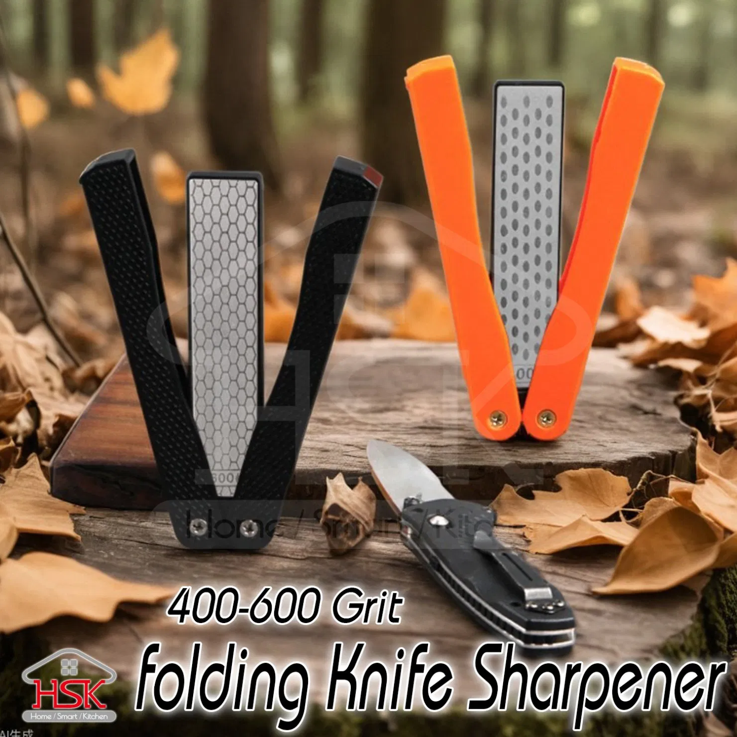 Diamond Stone Sharpener Fan-Shaped Knife Sharpener