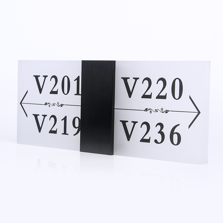 Gtd Customized LED Light Acrylic Hotel Signage with Room Number