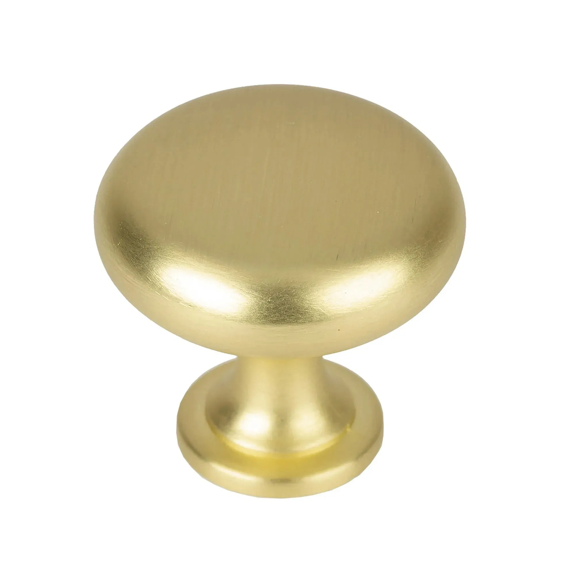 Factory Supply Brushed Brass Color Round Konb 2PCS/Set