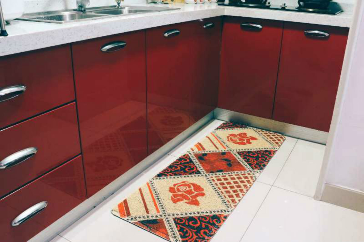 Non Skid UV Print PVC Vinyl Kitchen Indoor Mat