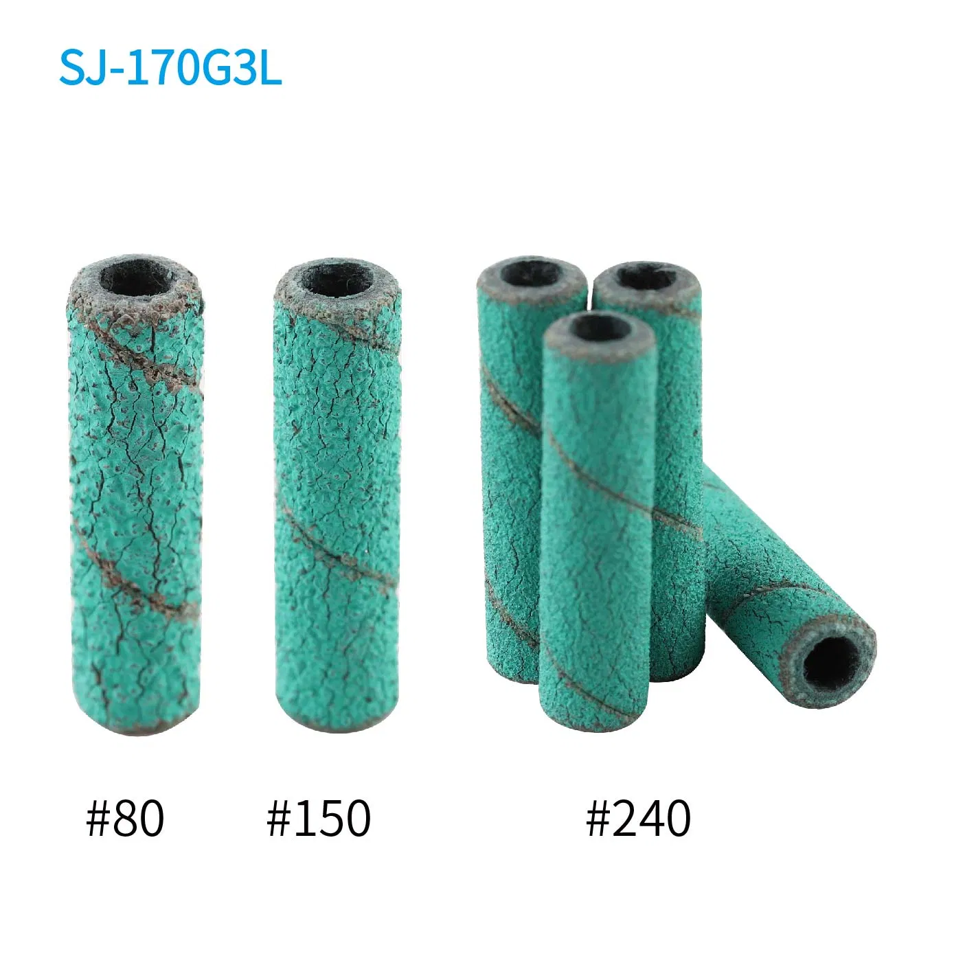 Green Color Extra Long Nail Sanding Grinding Polishing Bands