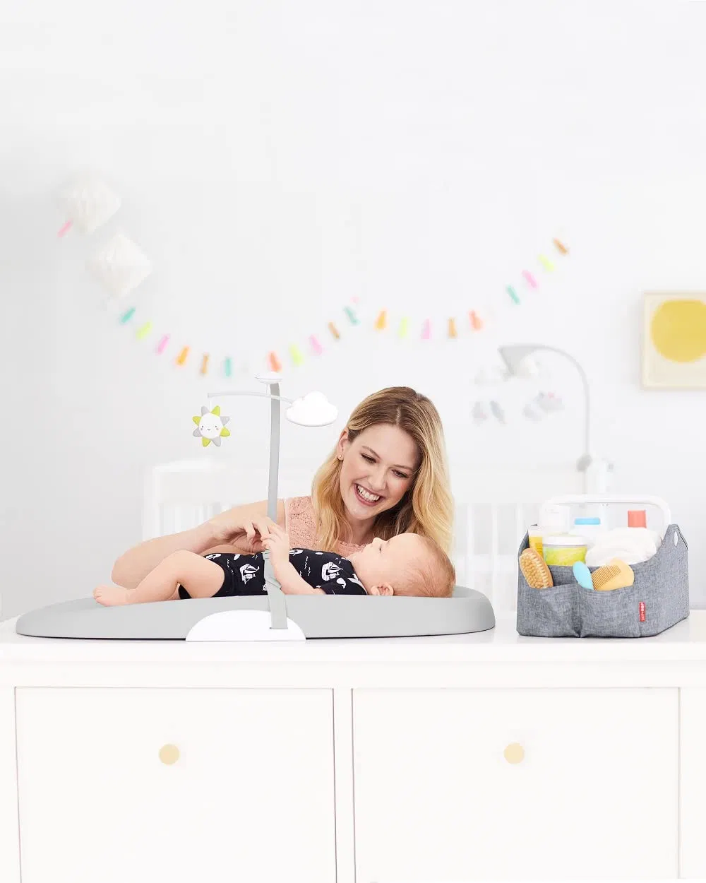 Wholesale Nursery Style Grey Baby Changing Pad Baby Changing Station