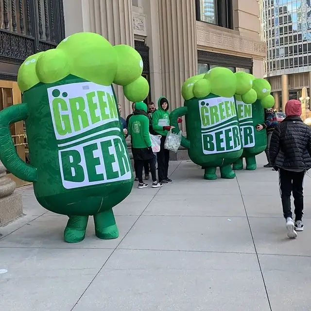 Boyi Walking Maosct Beer Bottle Inflatable Beer Can Costume