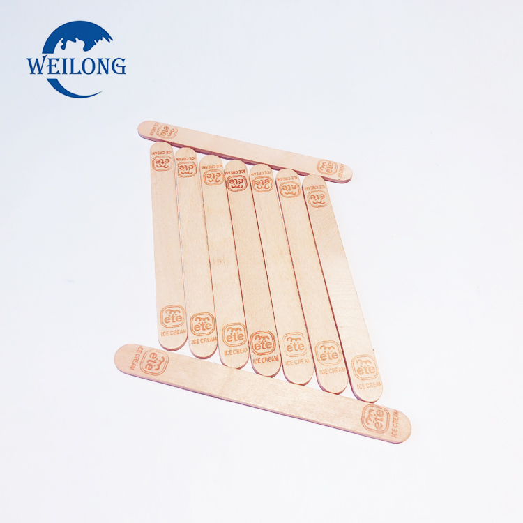 Customized Hot-Stamping Logo Printed Popsicle Sticks