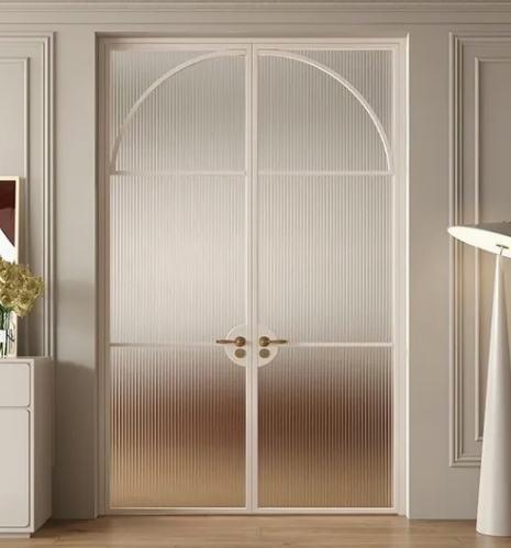 Contemporary Tempered Glass Interior Swing Doors for Offices