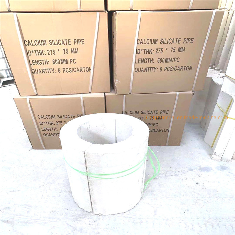 Pipeline Heat Resistant Thermal Insulation Material Calcium Silicate Tube Section for Ss Stainless Steel Pipes Covers No / Free Asbestos