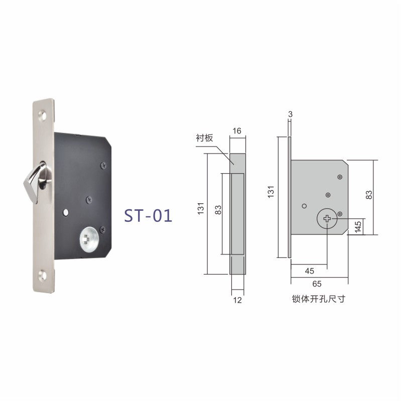 Heavy Duty Stainless Steel Pull and Flush Sliding Double Sided Door Handle Set Silver Black Door Handle