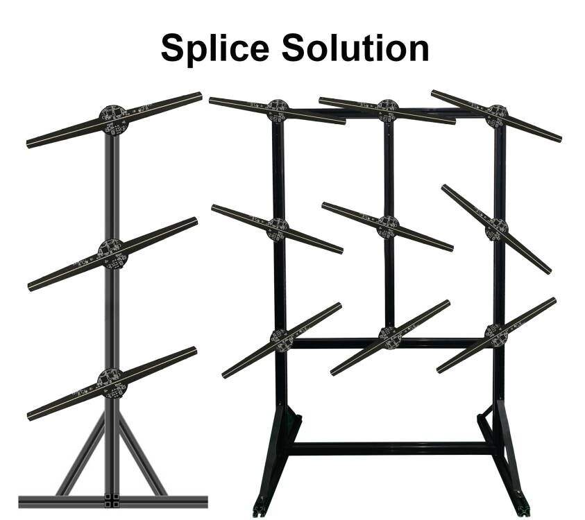 Holographic Naked Eyes 3D Fan 4 Blades 1m Spinning 3D Hologram Fan