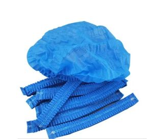 Food Industry Nurse Non Woven Hairnet for Kitchen with Logo Bouffant Hair Net Clip Disposable Cap