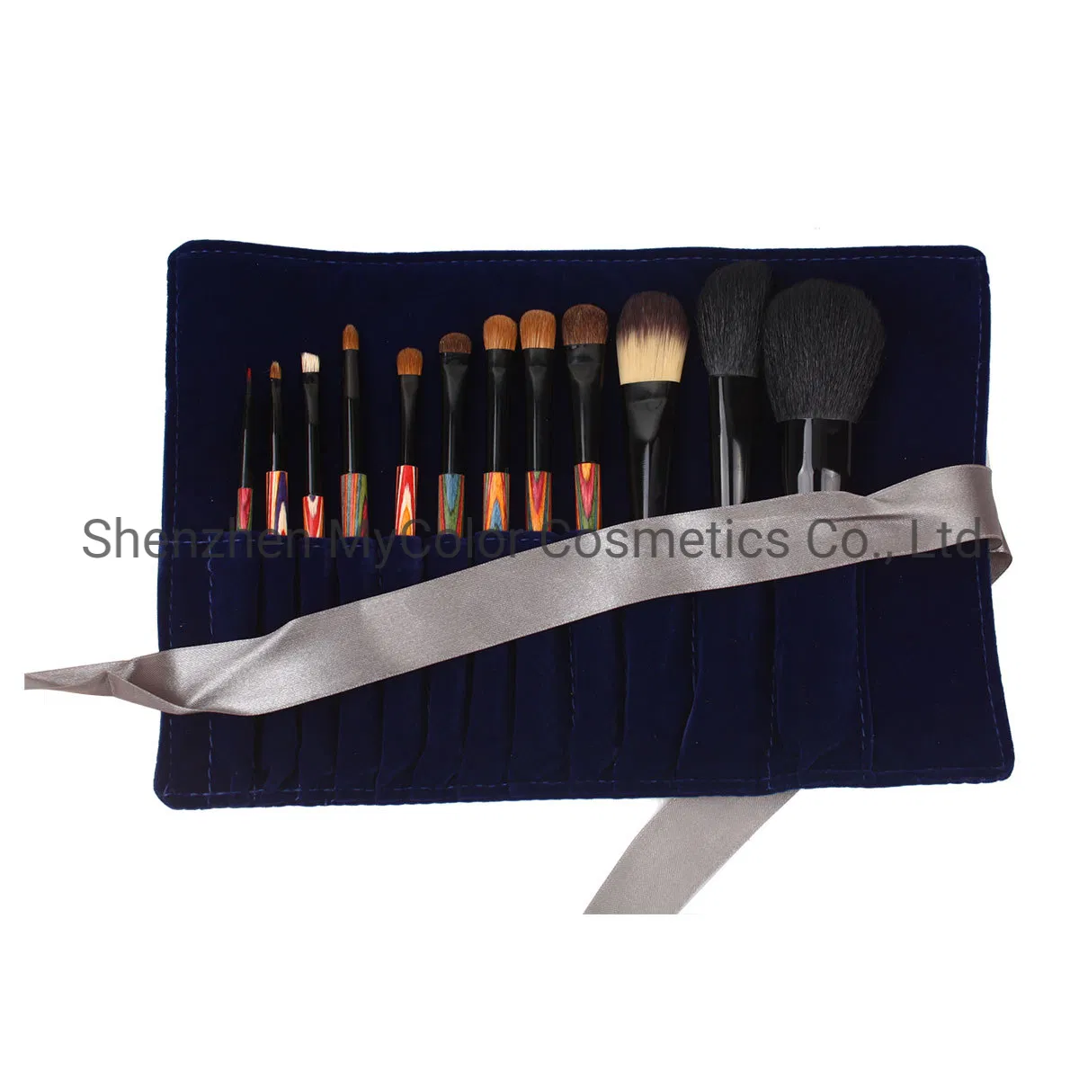 Premium Animal Hair Makeup Brushes 12PCS Makeup Brush Set with Cosmetic Bag