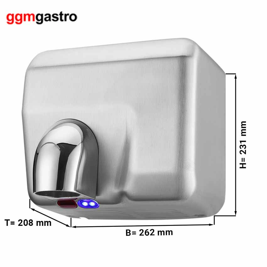 Hand Dryer with Sensor - Matt Stainless Steel