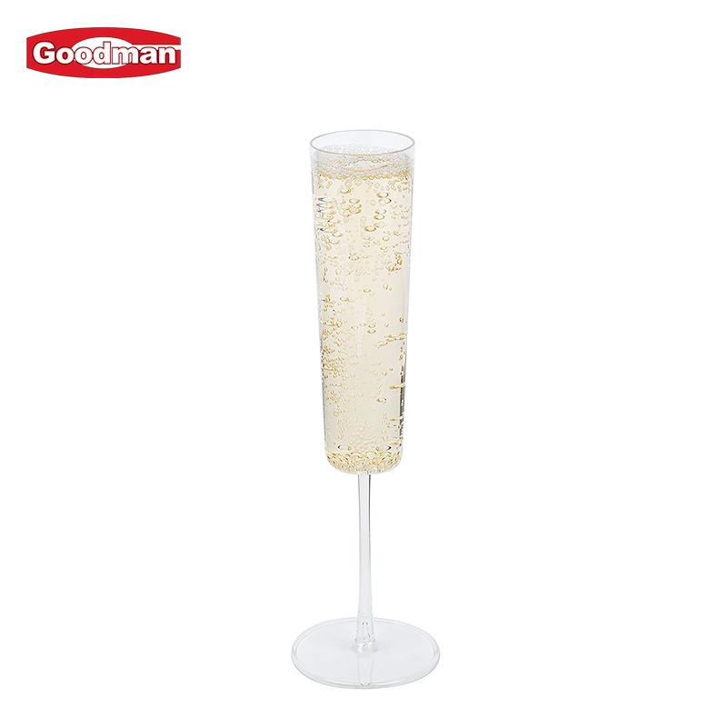 Custom 118ml Unbreakable Goblets Plastic Sublimation Luxury Champagne Glasses Flutes
