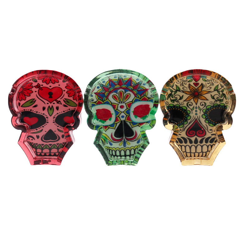 Wholesale Custom Transparent Elien Glass Ashtray for Trendy Smoker