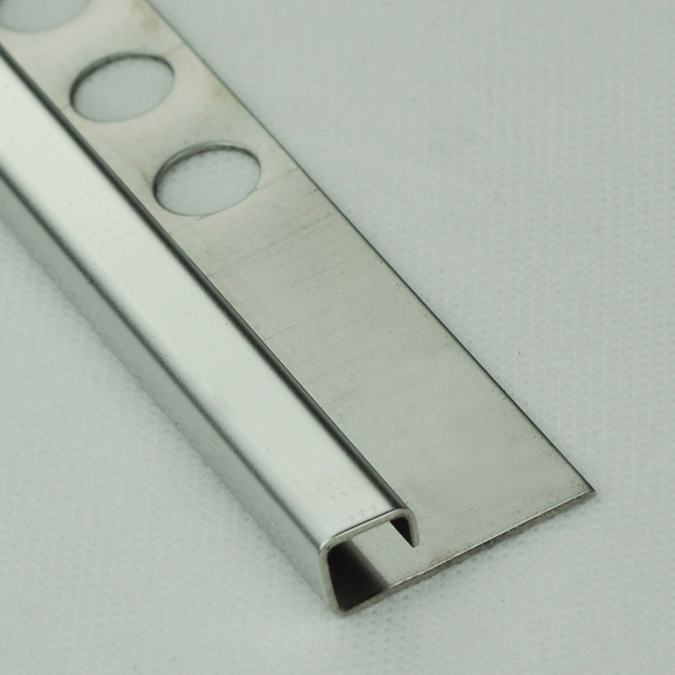 Foshan Metal Decorative Strip T V Shape Stainless Steel Tile Trim Profile for Ceramic Transition
