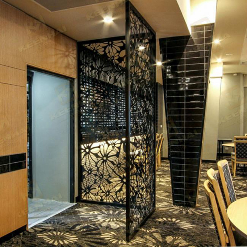 Customized Art Deco Style Living Room Partition Screen Interior Stainless Steel Aluminum Room Dividers