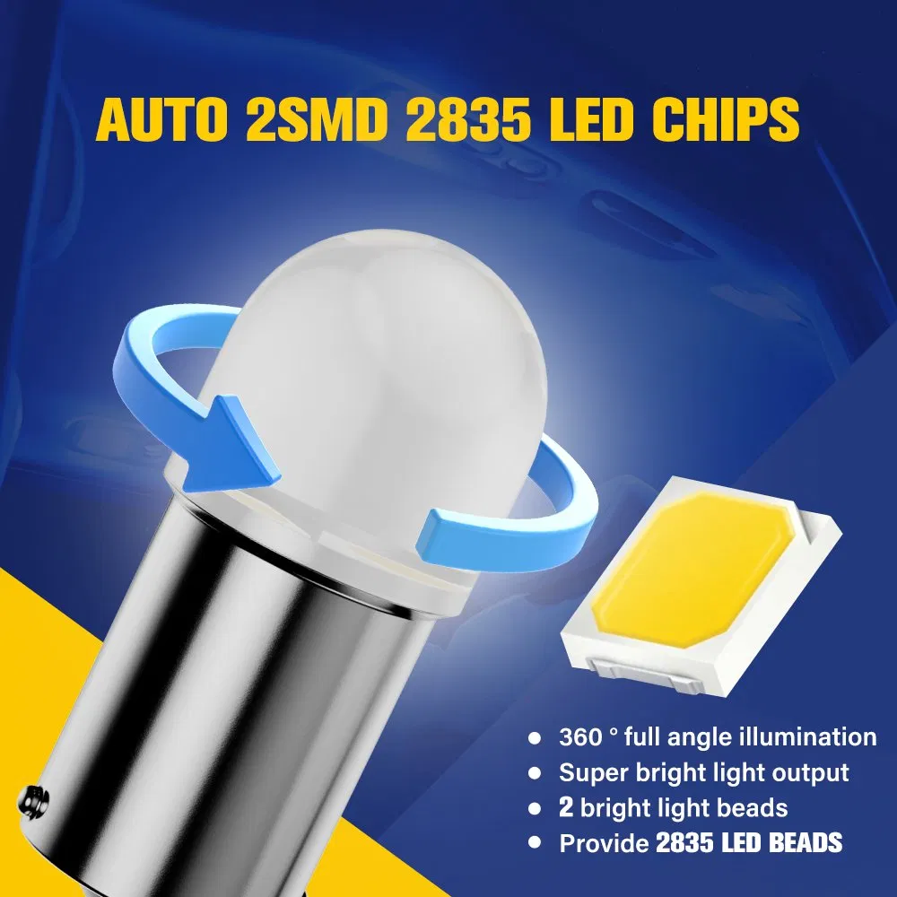 Светодиодная лампа BKR Ba9s для авто, 12В, IP68