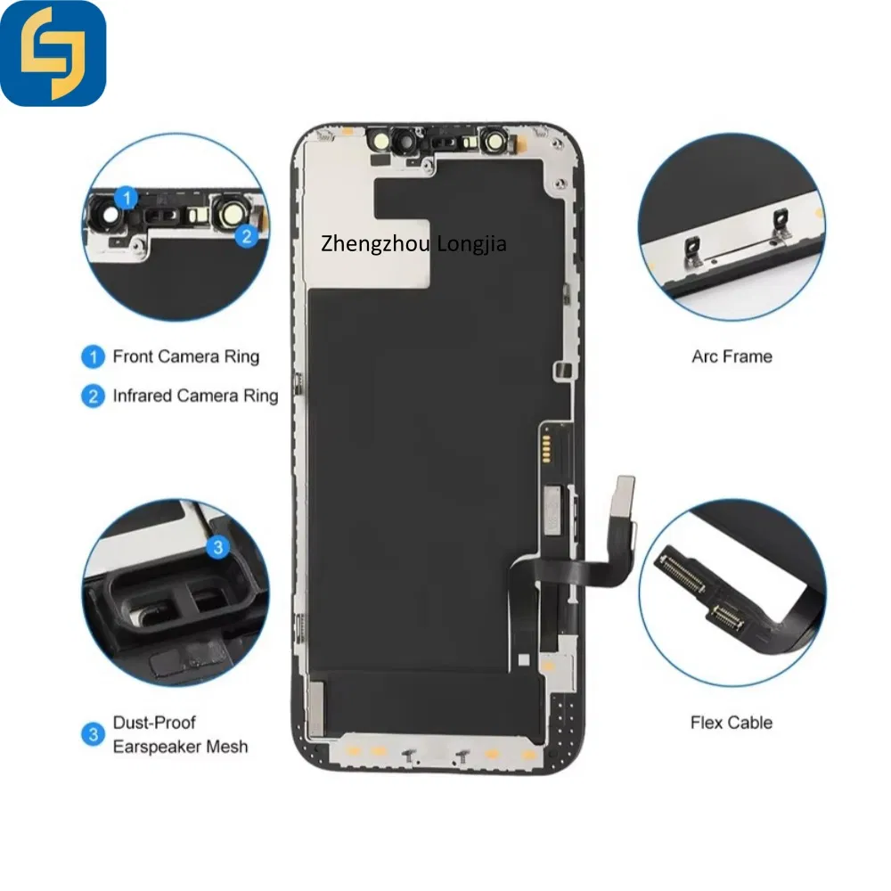 Hot Sell Jk Incell Cellular Mobile Phone Accessory Smart Phone LCD Screen for I Phone 17 16 15 14 13 12 PRO/PRO Max