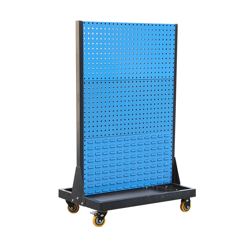 Multi-Function Metal Pegboard Display Stand for Hardware Store Solutions