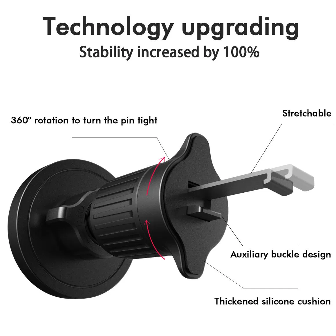 Anti-Drop Plastic Magnetic Car Mount Universal Car Phone Holder Cx17