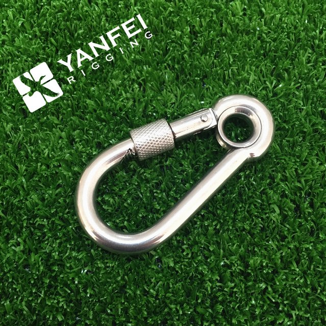 Stainless Steel Carabiner Snap Hook DIN5899 Spring Hook