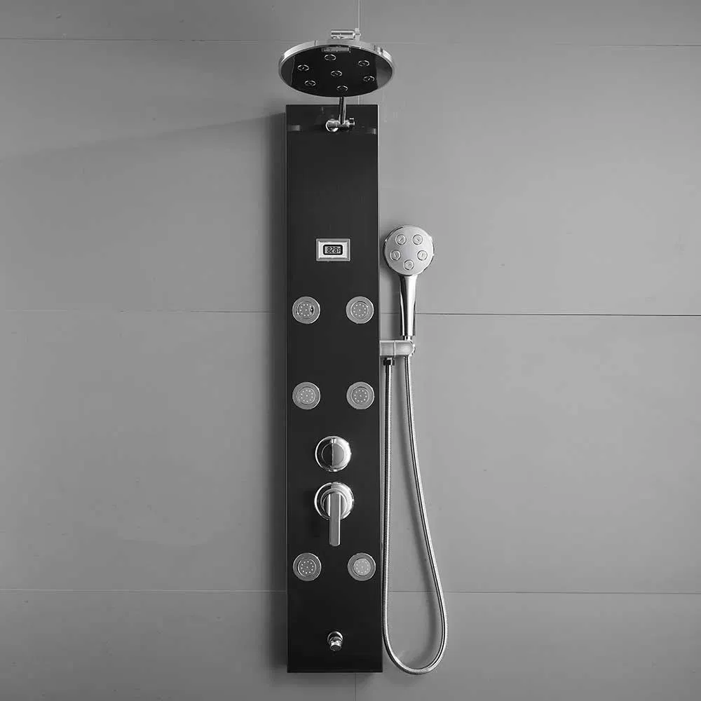 Massage Rain Bath Shower Panel Kit with Body Jet