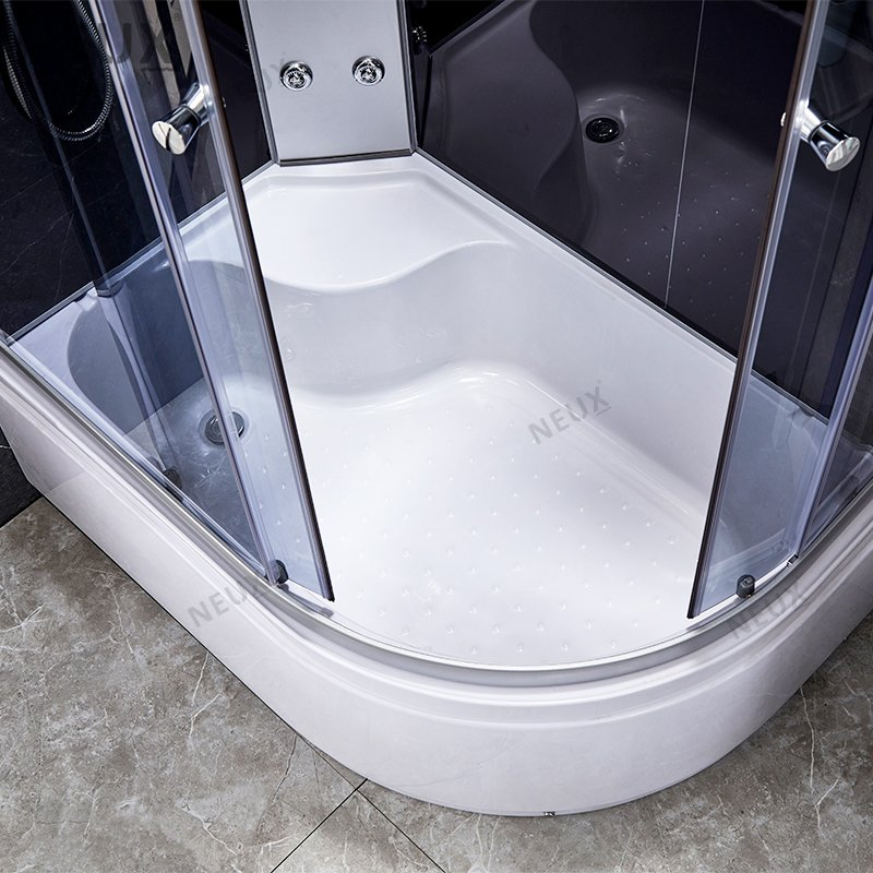 4mm Tempered Glass Corner Sliding Massage Computerized Multifunction Shower Room