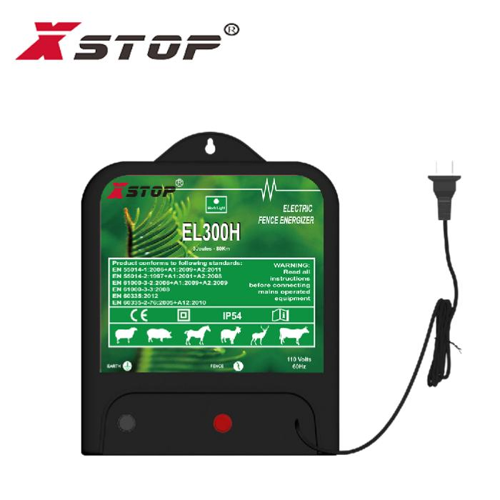 Xstop Electronic Fence Energizer 110V AC Power Energizer Water Proof EL300h