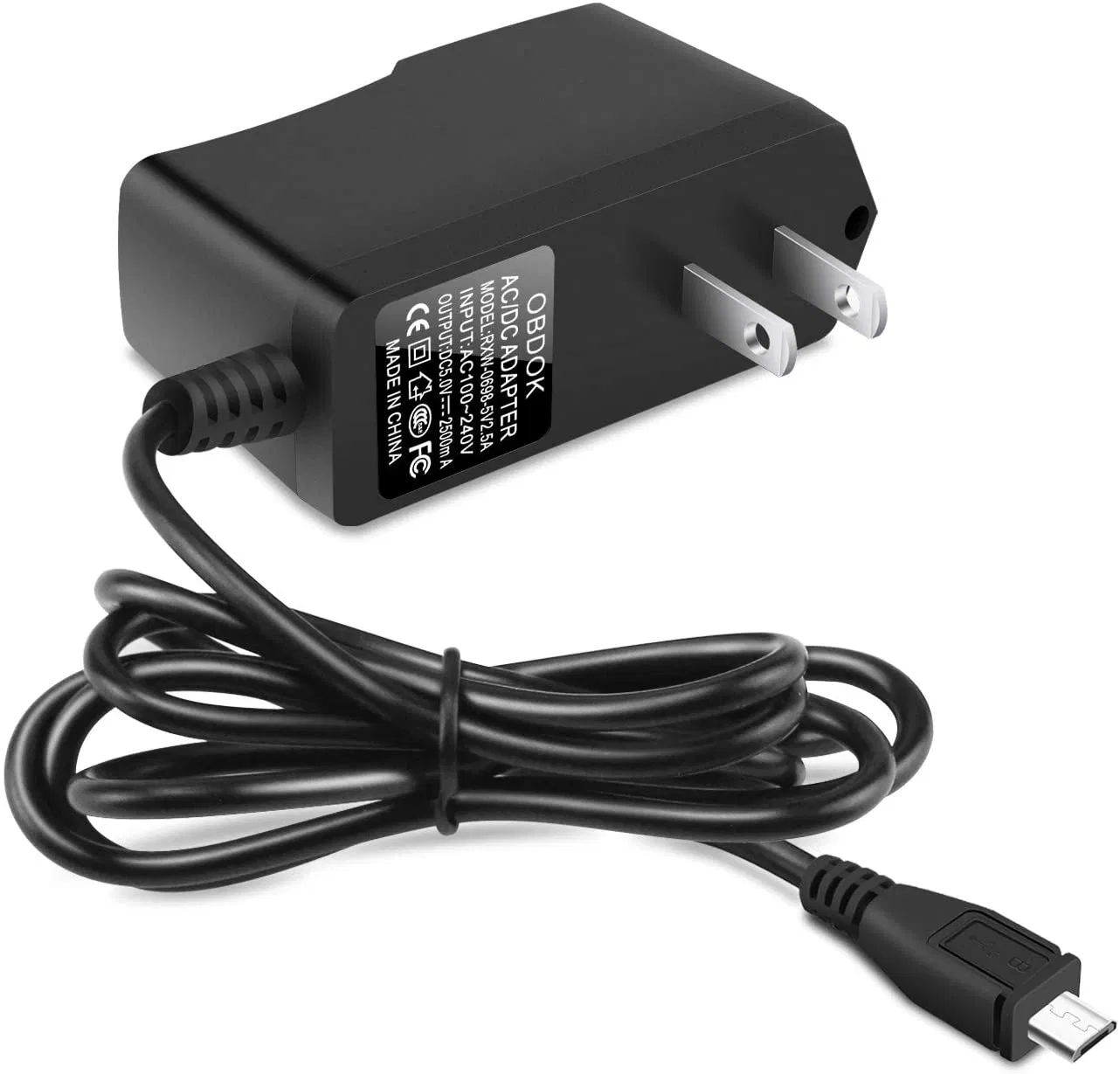Raspberry Pi 3 Power Supply 5V 2.5A Micro USB AC Adapter Charger Us Plug
