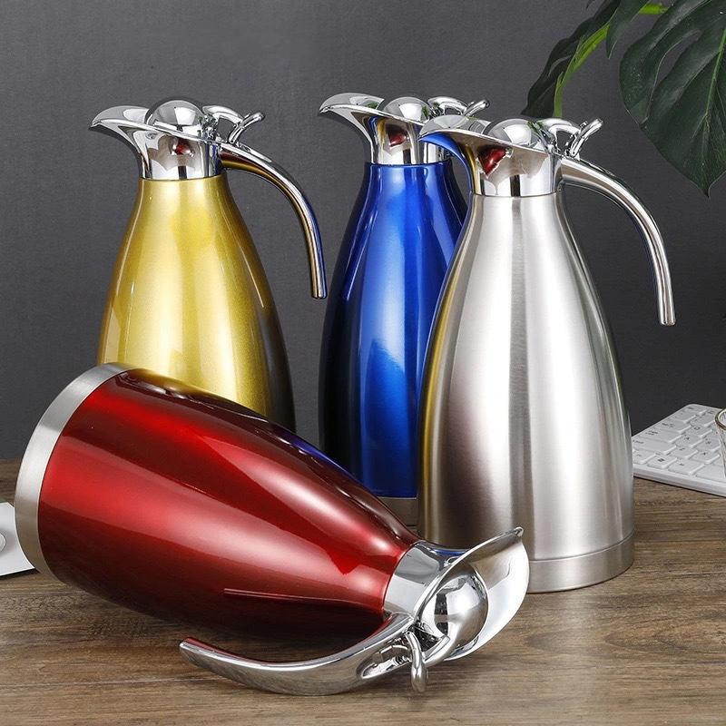 Stainless Steel Ouble Wall Vacuum Insulated Pot Thermo Jug Water Kettle