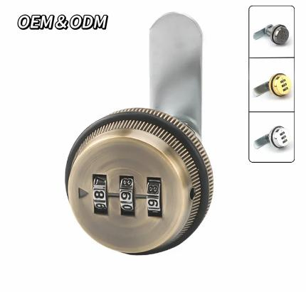 Zinc Alloy Drawer Combination Lock File Cabinet Lock