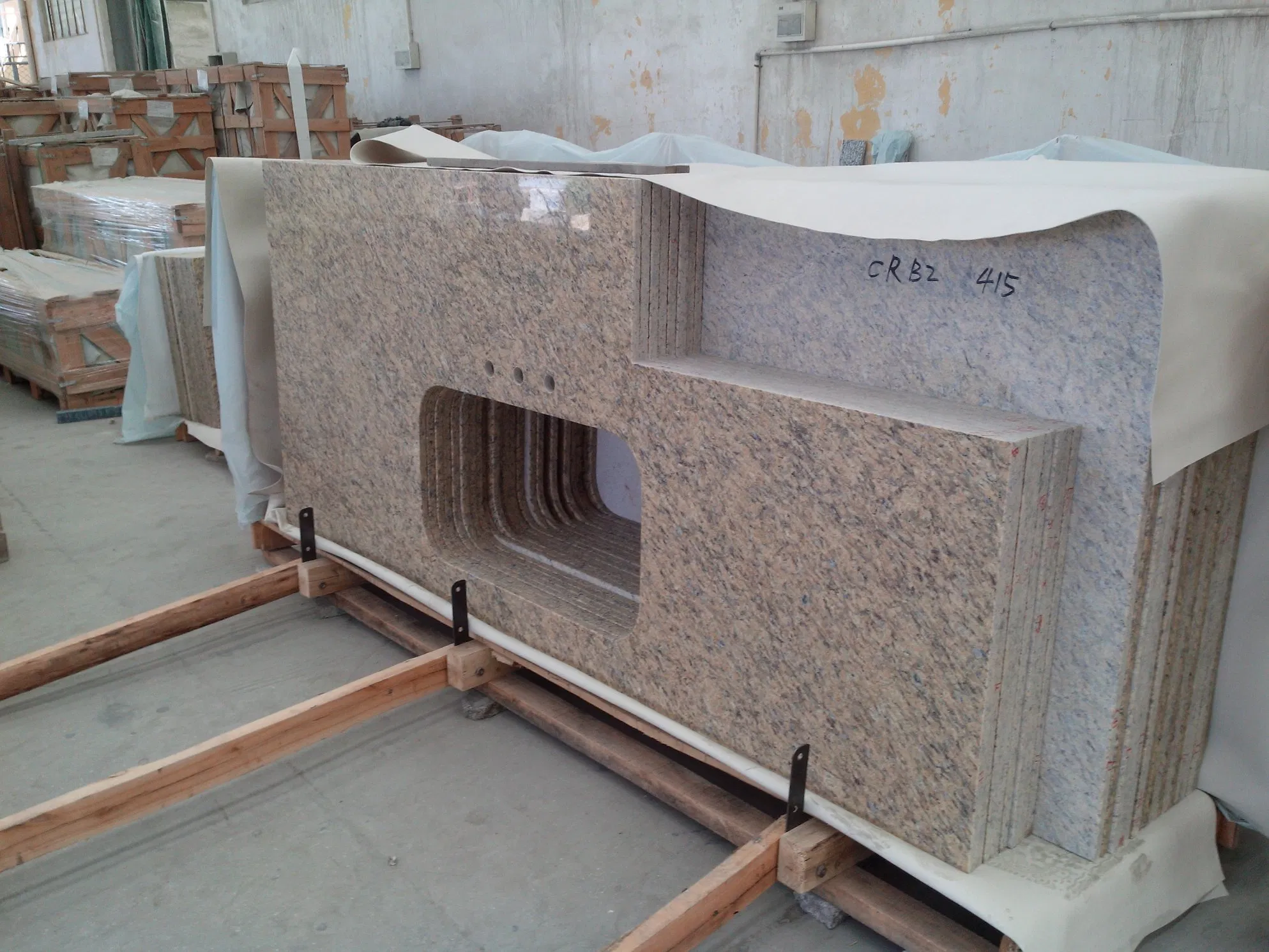 Santa Cecilia Dark Granite Golden Color for Kitchen and Bathroom Countertops Vanity Tops