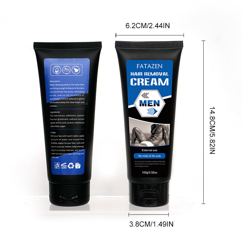 OEM/ODM Private Label Herbal Hand Leg hair Loss Depilatory Cream Removal Armpit Permanent Hair Removal Cream for Man