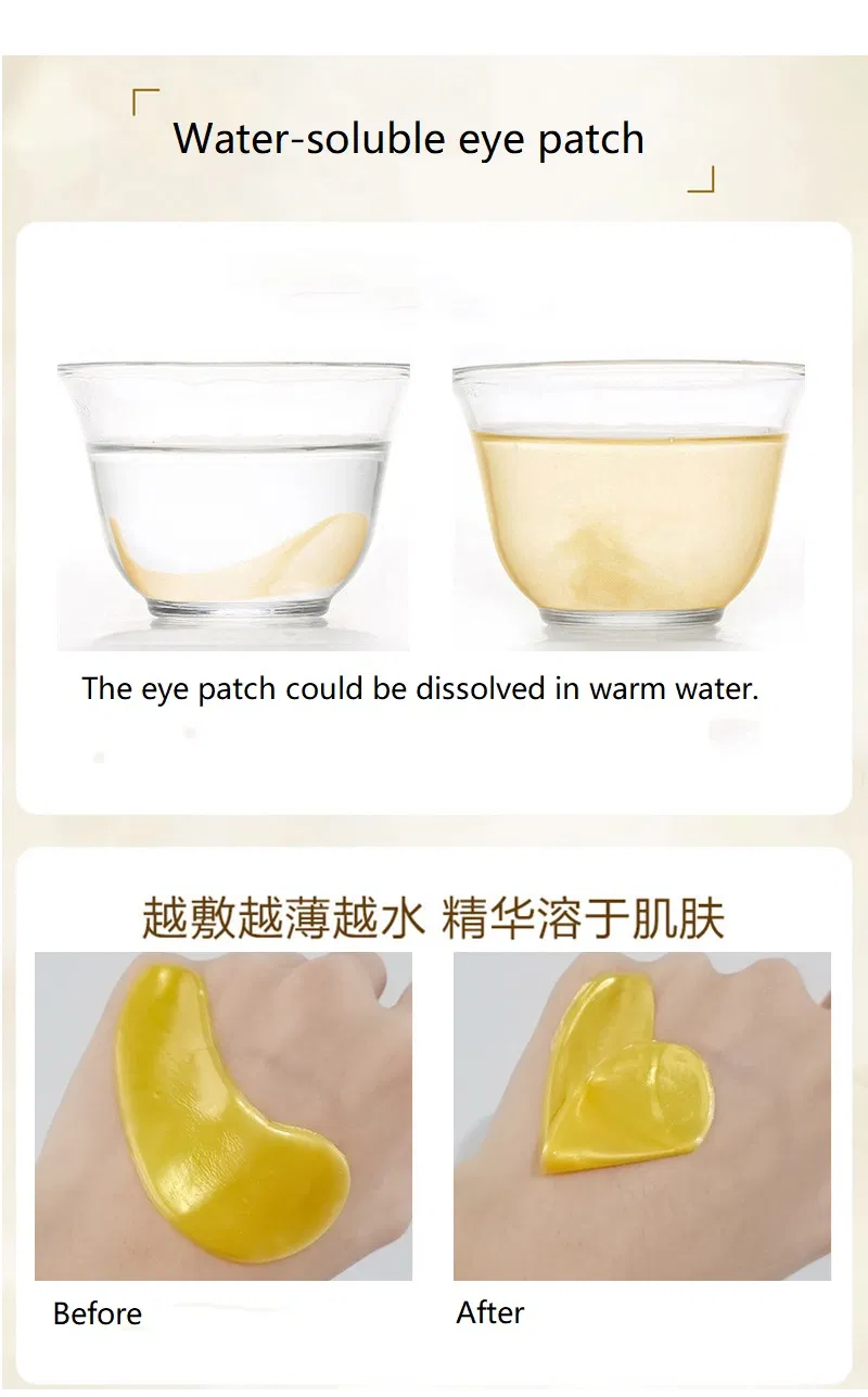 Wholesale Amazon Hot Selling Repairing Eye Problems Moisturing Golden Collagen Sleeping Eye Patch Mask for Dropshipping