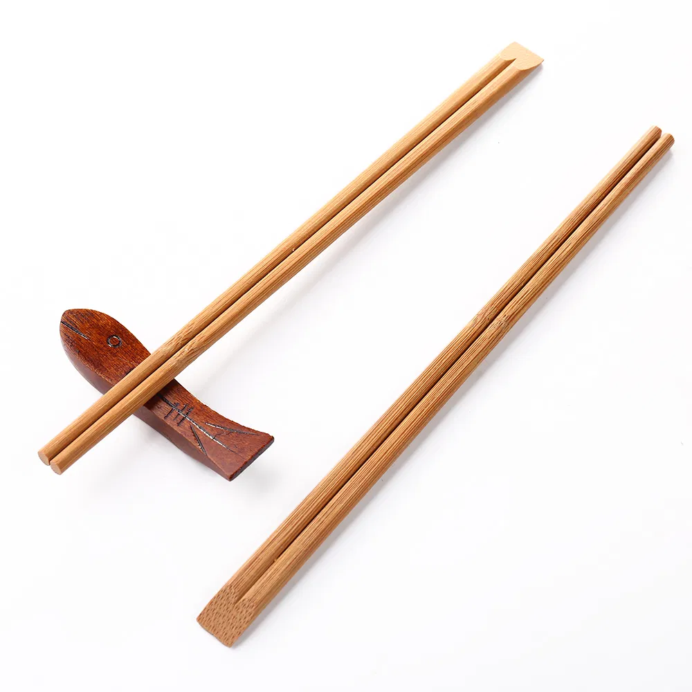 High Quality Customizable Bulk Cheap Japanese and Korean Printing Reusable Bamboo and Wood Sushi Chopsticks