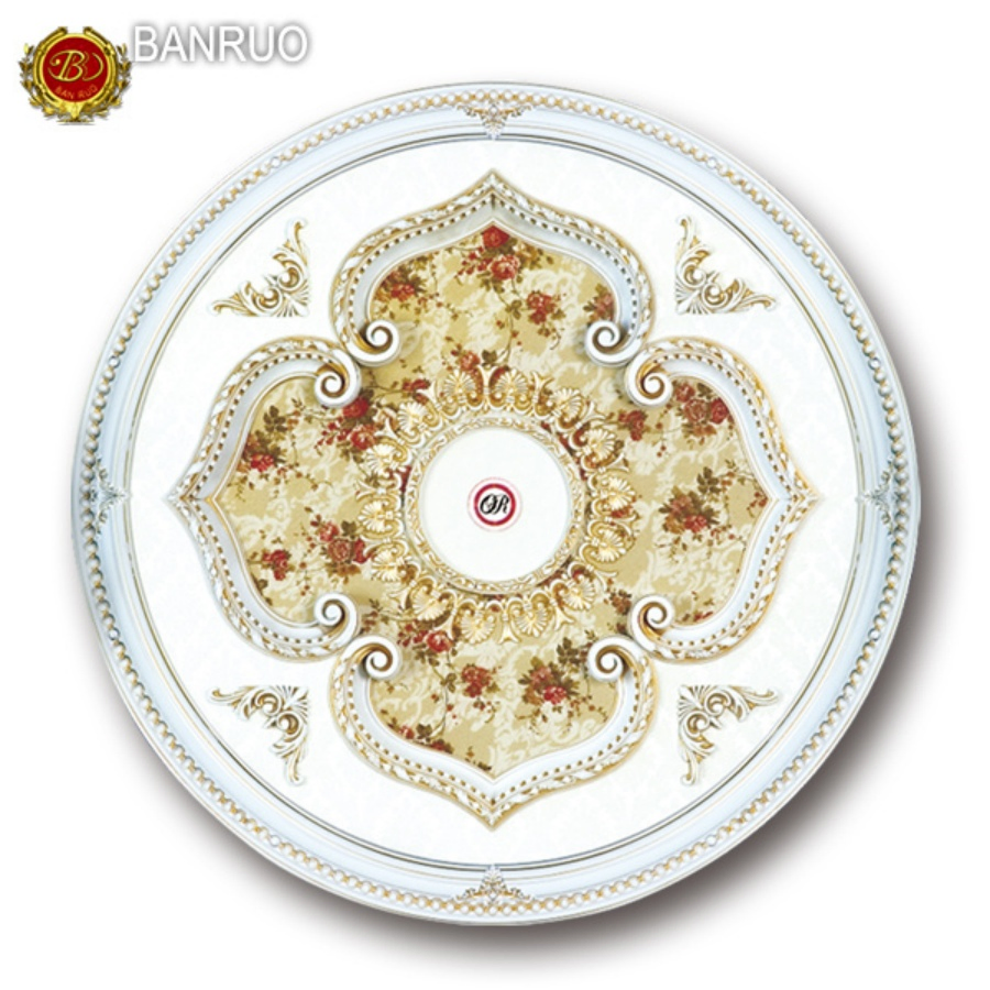 Artistic 3D Decorative Ceiling Medallion for Hotel and Villas
