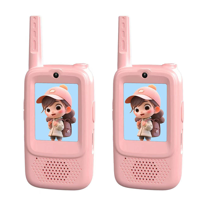 Hot Selling New Arrival Kids Camera Kids Video Walkie Talkie Two Way Radio 1500FT Range Voice Video Intercom for Children 3-12 Years Old's Christmas Birthday