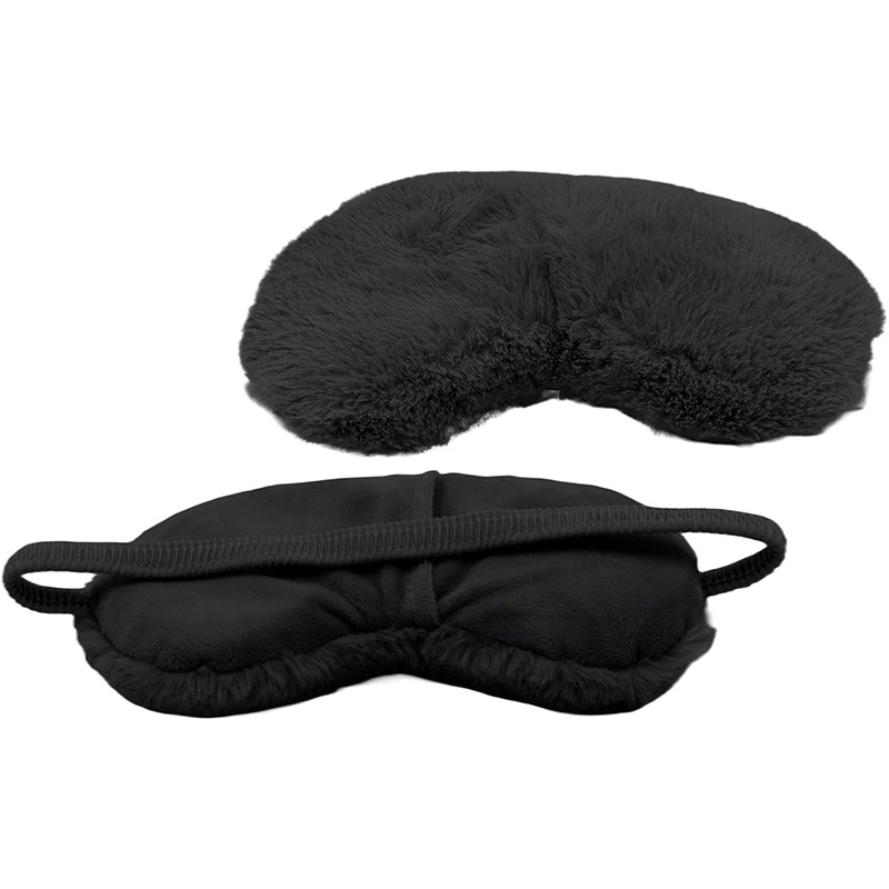 Plush Eye Mask Soft Sleeping Blindfold Eye Cover Comfortable Furry Faux Fur Sleeping Mask