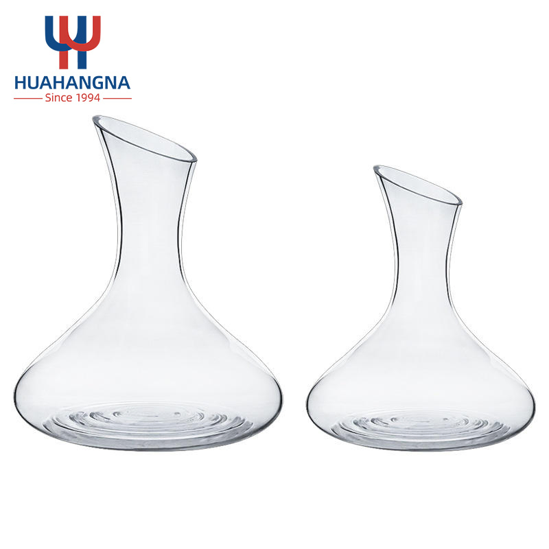 Vintage Design Bottle Shaped Wine Pourer Crystal Decanter and Wine Carafe for Red and White Wines Liquor and Cocktails
