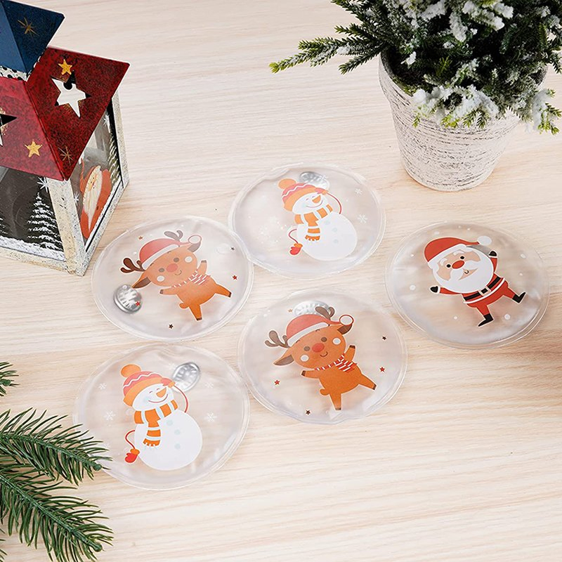 PVC Christmas Reusable Instant Magic Click Coin Activated Gel Heat Pack Warming Hot Pack Portable Hand Warmer