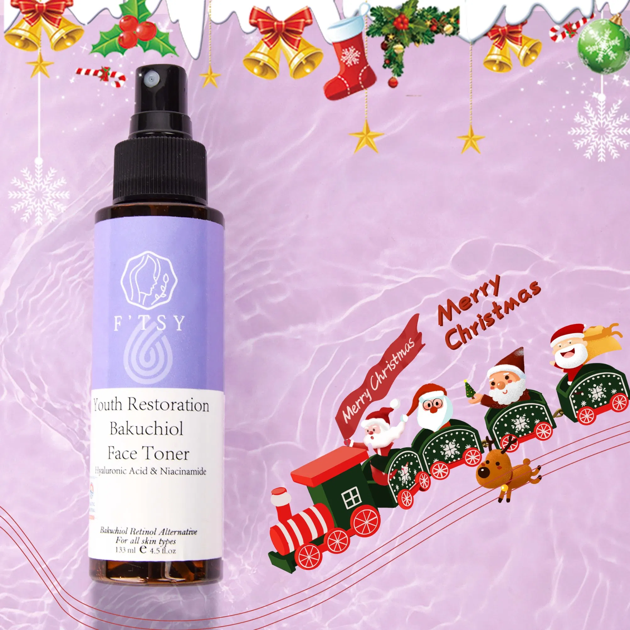 Hot Sale Brightening Anti Aging Hydrating Bakuchiol Facial Toner