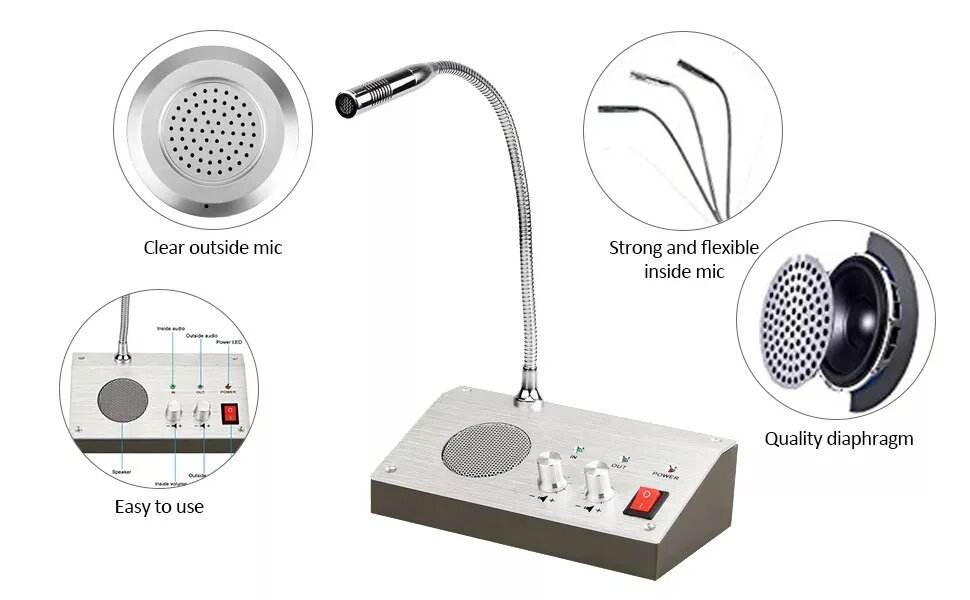 Двухсторонний переговорный комплект для окна