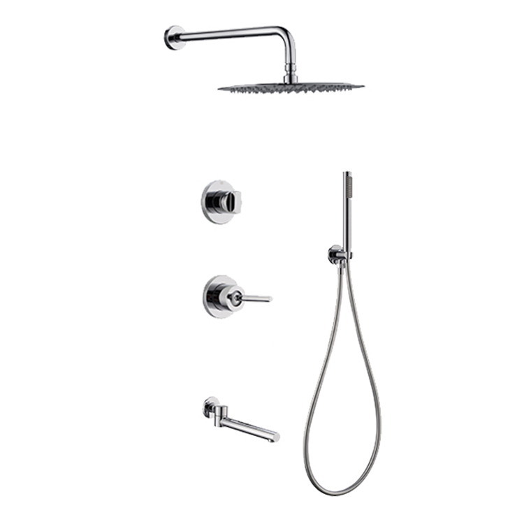 Modern Cheap Nice Quality Concealed Bath Shower Matte Black Accessories